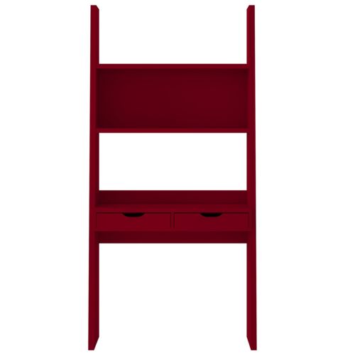Alinéa Yolo Bureau étagère à 2 tiroirs rouge x90.0x186.0x46.0