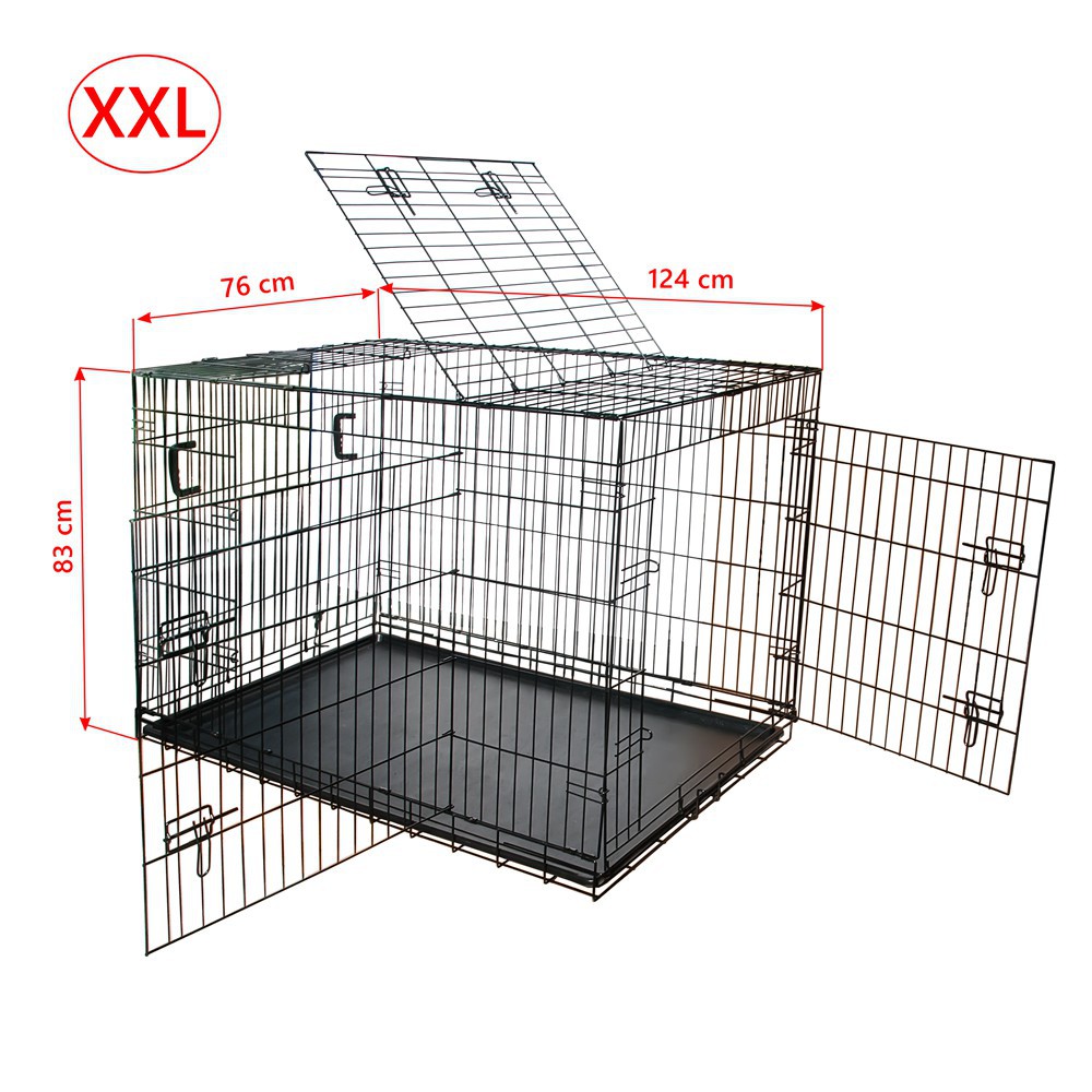 Nemaxx Cage de transport pour chien cage de dressage pour