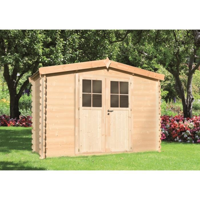 Abri en bois 3×2 m 5,9 m² 28 mm Achat / Vente abri jardin chalet