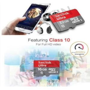 Micro SD SanDisk Ultra 16 GB MicroSDXC Class 10 UHS I 80MB/S Achat
