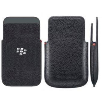 votre BlackBerry Leather Pocket ACC 54681 201 Noir pour BlackBerry Q5