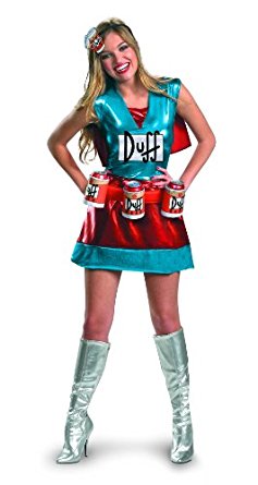 Déguisement Adulte Costume Femme Duffwoman Super hhéroïne Bière
