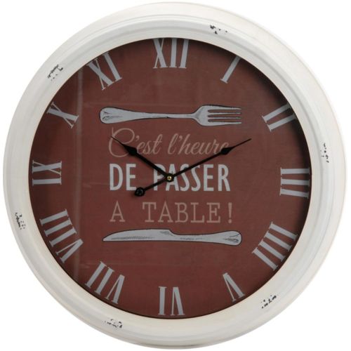 Amadeus Horloge bistrot A table 63cm pas cher Achat / Vente