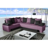 Modern Sofa Canapé d’angle modulable Avanti bleu marine panoramique