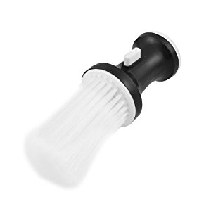 Blanc Noir Plastique Salon de coiffure cou Duster rechargeable Pinceau