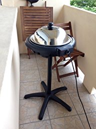 oneConcept King Arthur Grill de table/barbecue électrique sur pied