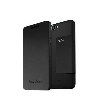 Etui Folio Wiko pour Rainbow 4G, Noir Accessoire PDA et Smartphone