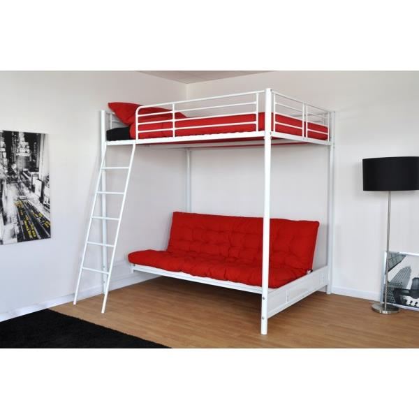 Lit mezzanine pour couchage 140×190 avec Banque Achat / Vente lit