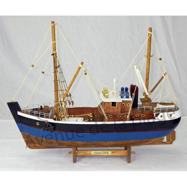 Maquette bateau de pêche en bois 45 cm Avec cette maquette d’un