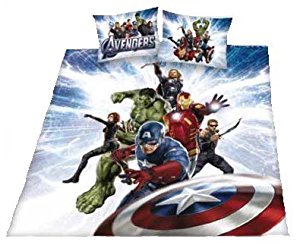 Marvel Parure housse de couette officielle Avengers Motif Hulk Ironman