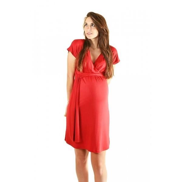 Robe de grossesse et Allaitement Rouge Rouge Achat / Vente robe