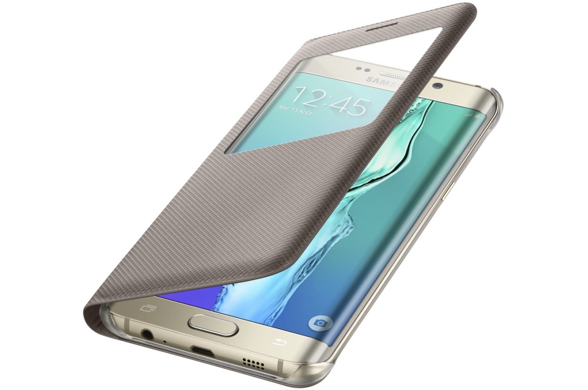 téléphone mobile Samsung ETUI S VIEW COVER OR POUR GALAXY S6 EDGE