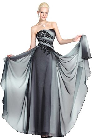 eDressit robe de soiree mariee ceremonie longue gris sans bretelle
