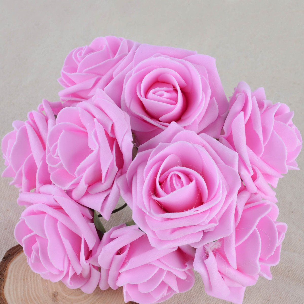 Fleur Rose Artificielle en Mousse Decoration Mariee Mariage Colore