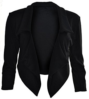 Veste blazer noir Femme (black waterfall blazer)