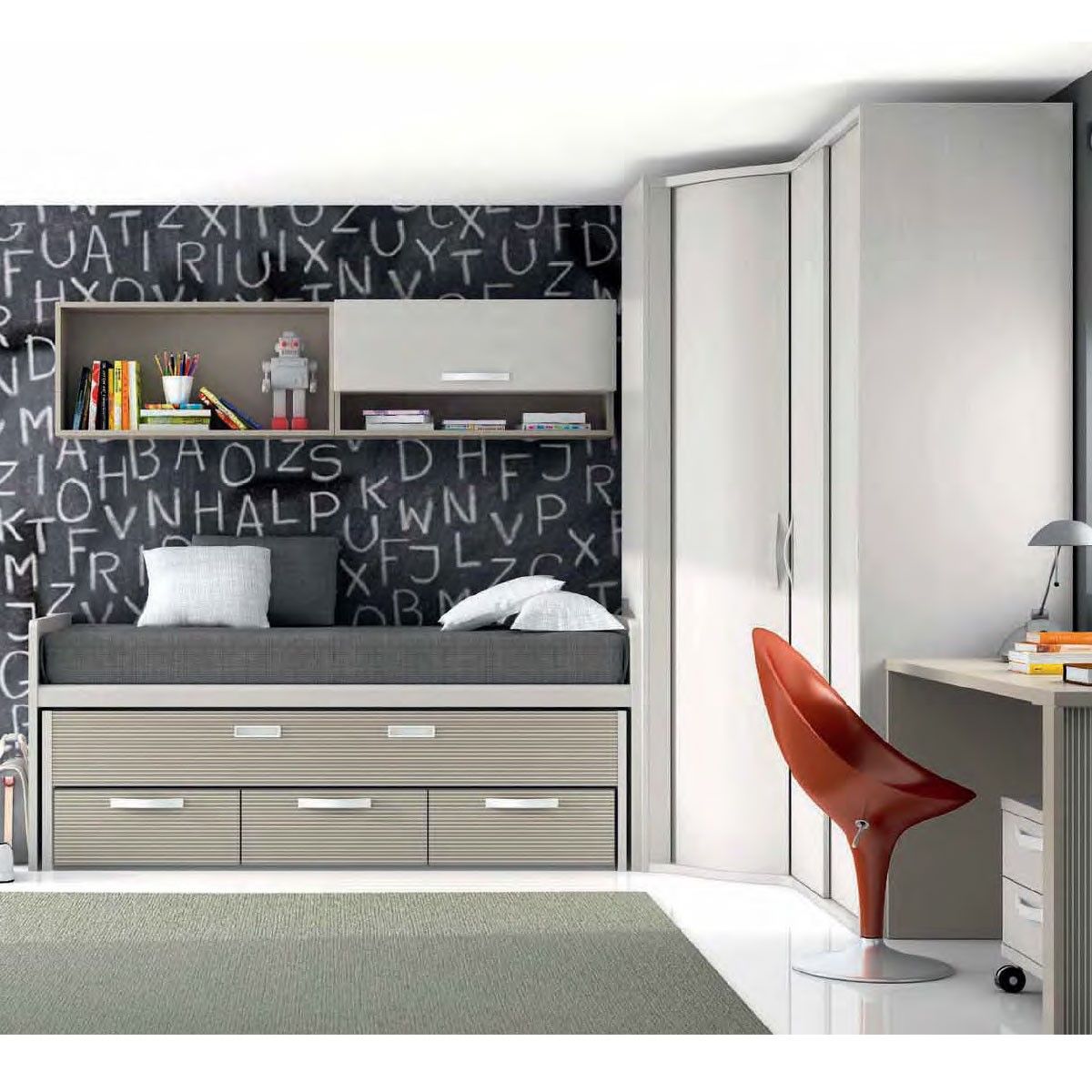 Chambre à coucher complète enfant design luca atylia Atylia | La