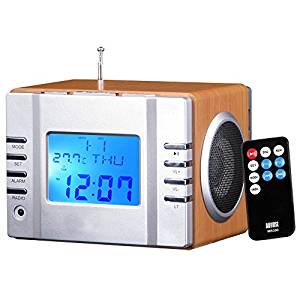 réveil / Cube lecteur MP3 avec Radio FM, lecteur de carte, port USB