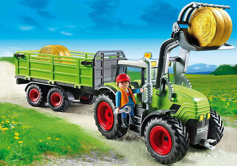 playmobil 5121 grand tracteur avec remorque Achat / Vente PLAYMOBIL