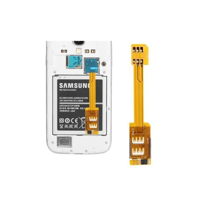 Galaxy S5 Dual SIM Card Adapter Adaptateur Samsung Galaxy S5 Dual