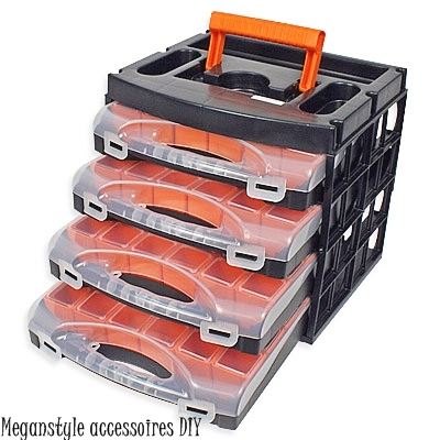 Malette valise de rangement avec compartiments amovibles Boîtes d