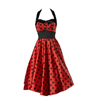 Hell Bunny Vera robe de soirée rouge look rétro /années 50