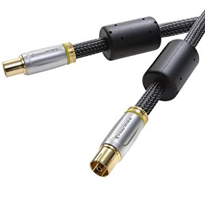 Prowire haut de gamme câble d’antenne TV / radio (coaxial plug