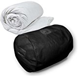Hangerworld Housse noire respirante pour linge de lit ou sac à linge