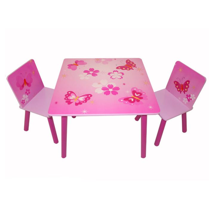 Table et chaise enfant Papillon Un ensemble table et chaise pour les