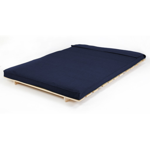 en tissu complet Futon base en bois et plier matelas canapé lit