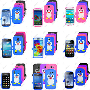 Silicone Souple Pingouin Samsung Serie Galaxy S5 Mini S4 S3 S2