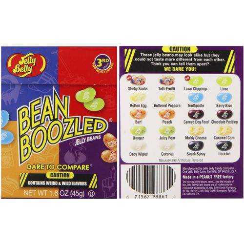 jelly belly jeu bean boozled bonbon americain 45g jelly belly