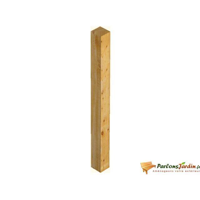en bois pour balustre Achat / Vente piquet poteau Poteau en bois