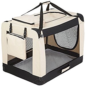 TecTake Cage sac box caisse de transport pour chien chat mobile XXL