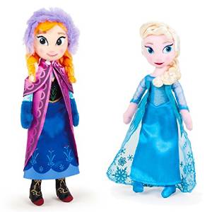 Peluche Anna et Elsa Disney Frozen Poupee Taille 40 cm