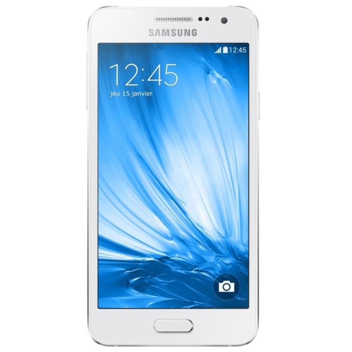 Samsung Galaxy A3 Blanc Achat smartphone pas cher, avis et meilleur