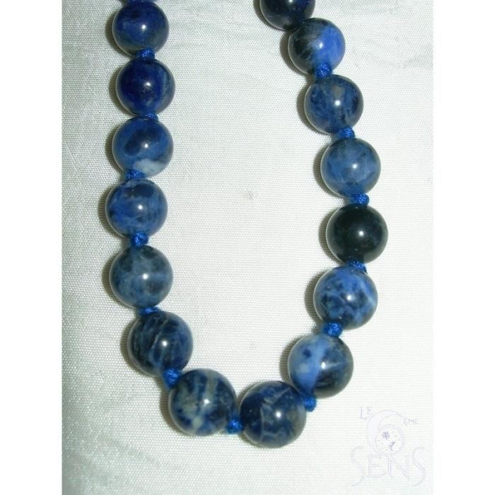 / Vente sautoir et collier Collier Lapis Lazuli Boule Lapis lazuli