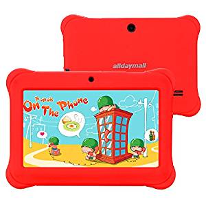 Alldaymall tablette enfant 7″, Quad Core, Android, appareil photo