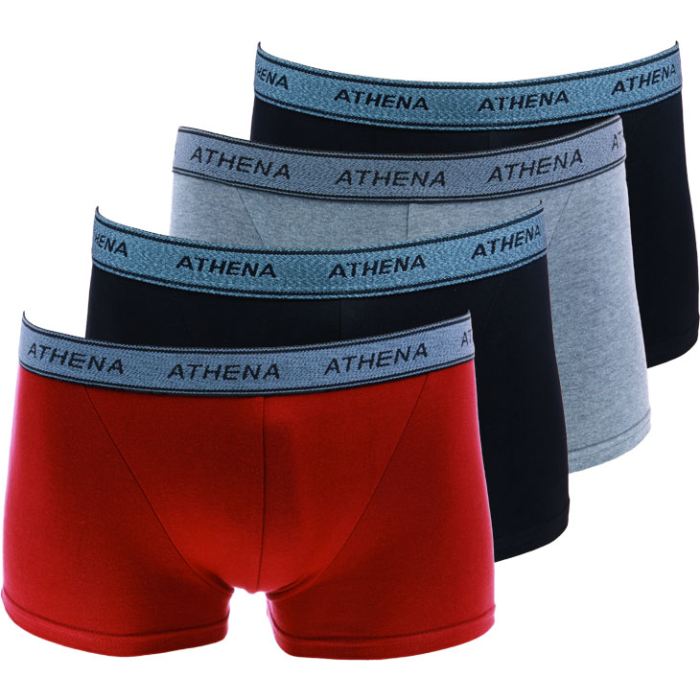 ATHENA Lot de 2 Boxers Homme Coloris : Multicolore. Boxers 100%