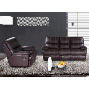 Meubles Pas Chers 1 Canapé 3 Places Relax Et 1 Fauteuil Relax Cuir