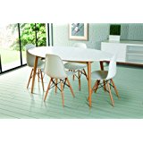 Kave Home Table Oqui ovale extensible 120 200 cm, naturel et blanc