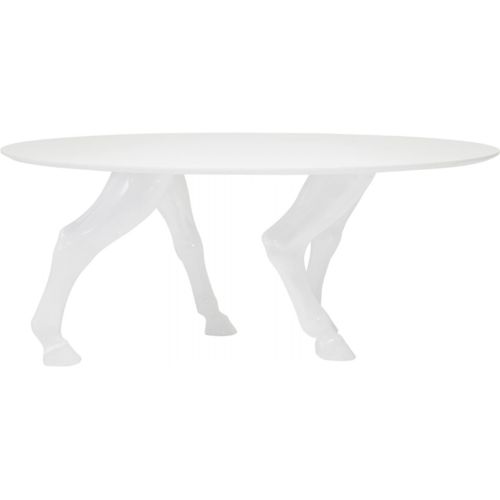 Kare Design Table Ovale Horseshoe White 180×90 cm pas cher Achat