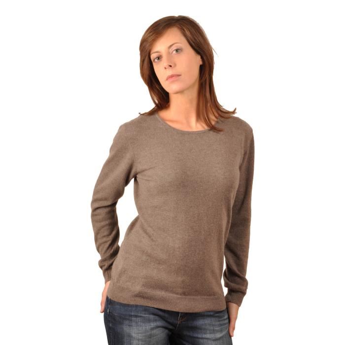 Pull cachemire femme ALIX Taupe Taupe Achat / Vente pull Pull