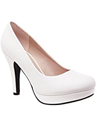 Blanc Escarpins / Chaussures femme : Chaussures et Sacs