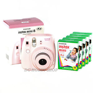 Fuji instax mini 8 pink Fujifilm instant camera + 50 film