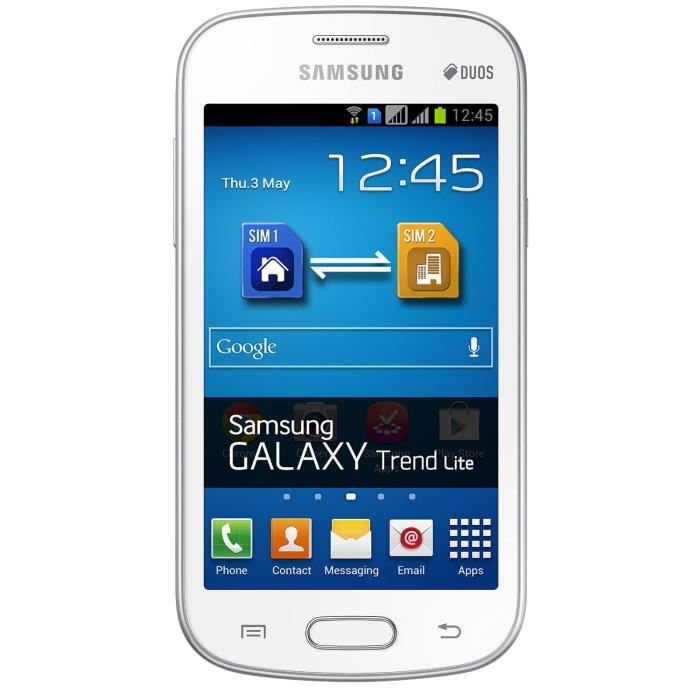 Samsung S7392 Galaxy Trend Lite Duos Blanc Achat / Vente