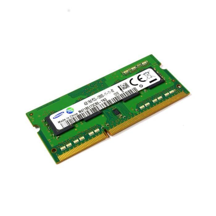 4Go RAM PC Portable SODIMM DDR3 PC3L 12800S Samsung M471B5173CB0 YK0