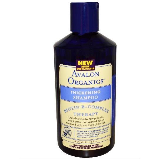 Avalon Organics, biotine complexe B thérapie, épaississement