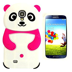 Coque Galaxy S4 Mini I9190 Panda Rose fonce Blanc Ourson Animal