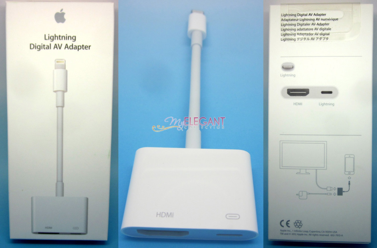 Adaptateur HDTV AV Câble Chargeur for iPad 4 Mini iPhone 5 Nano 7