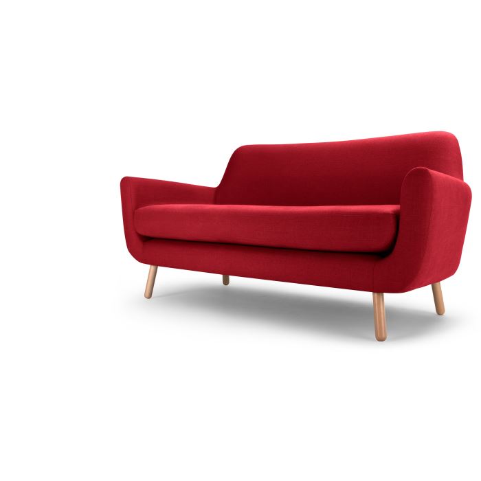 , canapé 2 places, rouge groseille Achat / Vente canapé sofa